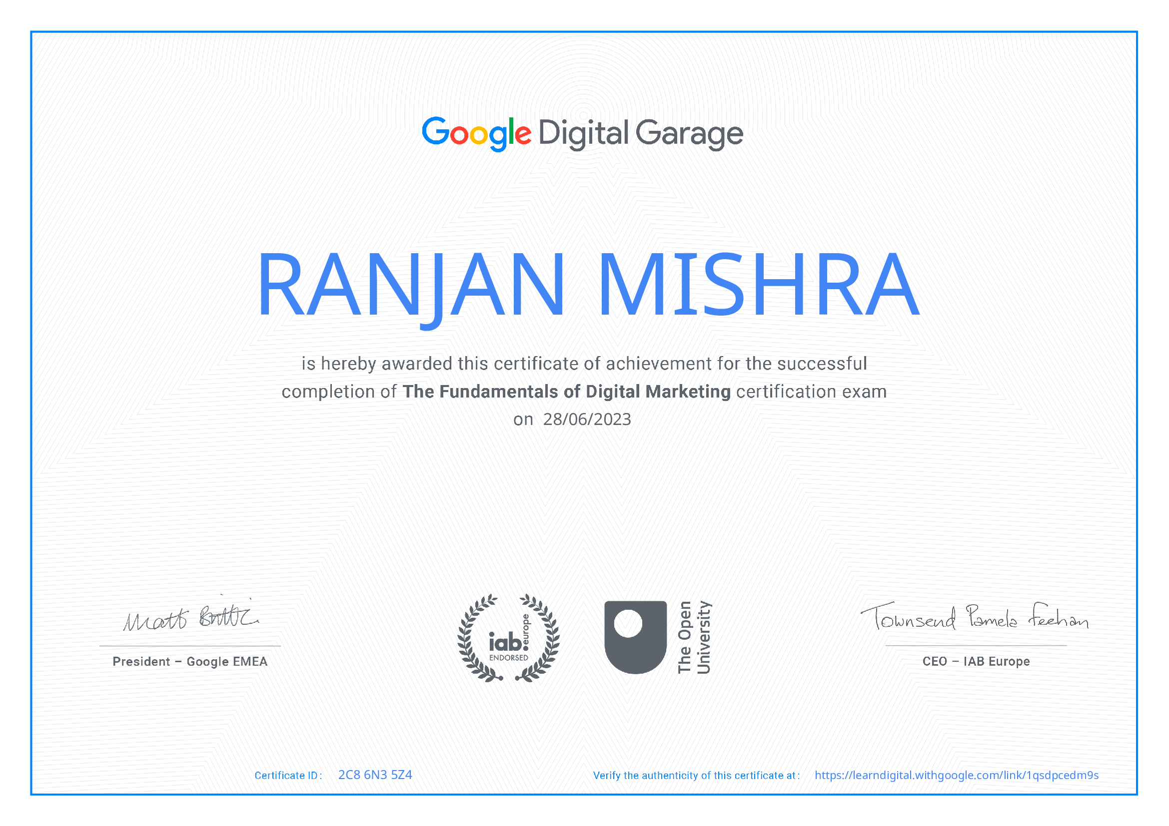 Digital Marketing Certification